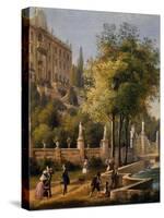 View of Villa Carlotta in Tremezzo (Lombardy)-null-Stretched Canvas