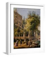 View of Villa Carlotta in Tremezzo (Lombardy)-null-Framed Giclee Print