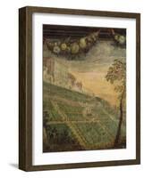 View of Villa D'Este Based to Original Design-Girolamo Muziano-Framed Giclee Print