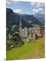 View of Village and Church, La Plie Pieve, Belluno Province, Dolomites, Italy, Europe-Frank Fell-Mounted Photographic Print