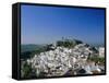 View of Village from Hillside, Casares, Malaga, Andalucia (Andalusia), Spain, Europe-Ruth Tomlinson-Framed Stretched Canvas