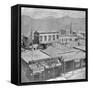 View of Virginia City from the International Hotel-null-Framed Stretched Canvas