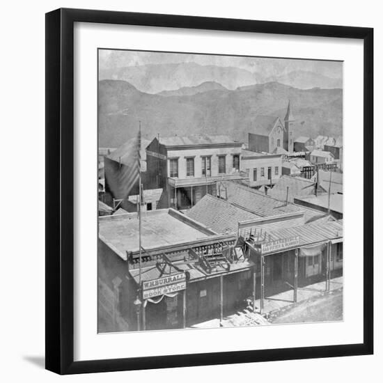 View of Virginia City from the International Hotel-null-Framed Photographic Print