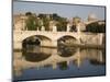 View of Vittorio Emanuele II Bridge, with St. Peters Dome, Rome, Lazio, Italy, Europe-Olivieri Oliviero-Mounted Photographic Print