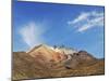 View of Volcan Tahua, Salar de Uyuni, Uyuni, Bolivia-Anthony Asael-Mounted Premium Photographic Print