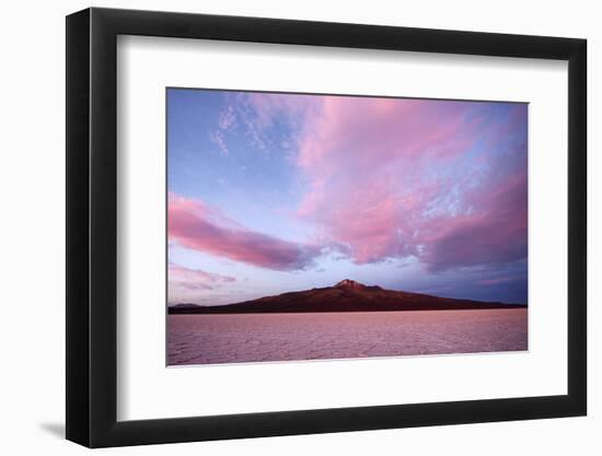 View of Volcan Tahua, Salar de Uyuni, Uyuni, Bolivia-Anthony Asael-Framed Photographic Print