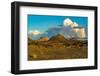 View of volcanic landscape in Timanfaya National Park at sunset, Lanzarote, Las Palmas-Frank Fell-Framed Photographic Print