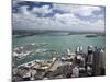 View of Waitemata Harbor from Skytower, Auckland, North Island, New Zealand-David Wall-Mounted Photographic Print