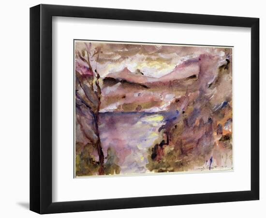 View of Walchen Lake, 1919-Lovis Corinth-Framed Giclee Print