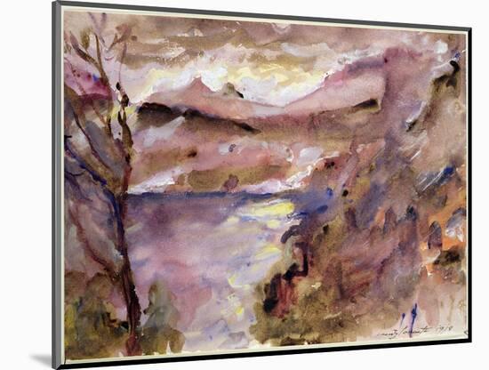 View of Walchen Lake, 1919-Lovis Corinth-Mounted Giclee Print