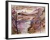 View of Walchen Lake, 1919-Lovis Corinth-Framed Giclee Print