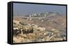 View of Wall Dividing Palestinian and Israeli Areas to the East of Jerusalem-Jon Hicks-Framed Stretched Canvas