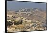 View of Wall Dividing Palestinian and Israeli Areas to the East of Jerusalem-Jon Hicks-Framed Stretched Canvas