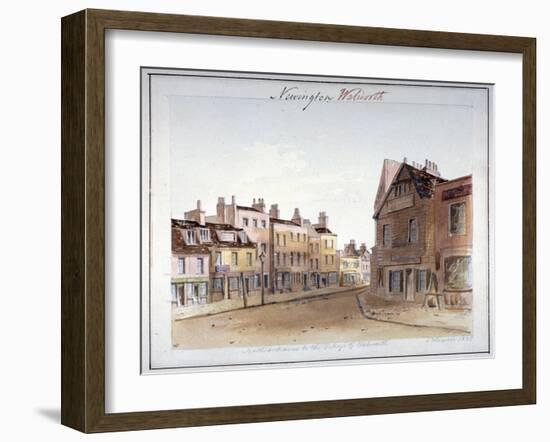 View of Walworth Village, Southwark, from the North Entrance, London, 1825-John Hassell-Framed Giclee Print