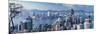 View of Wan Chai and Kowloon, Hong Kong-Ian Trower-Mounted Photographic Print