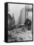 View of War Torn Street-null-Framed Stretched Canvas