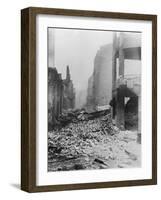 View of War Torn Street-null-Framed Photographic Print