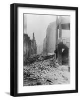 View of War Torn Street-null-Framed Photographic Print