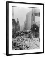 View of War Torn Street-null-Framed Photographic Print