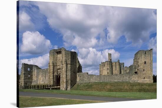 View of Warkworth Castle, Northumberland, England, 12th-15th Century-null-Stretched Canvas