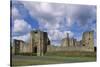 View of Warkworth Castle, Northumberland, England, 12th-15th Century-null-Stretched Canvas