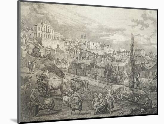 View of Warsaw, Poland 18th Century Detail-Bernardo Buontalenti-Mounted Giclee Print