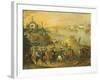 View of Warsaw with the Vistula River, Poland 19th Century-Claude Joseph Vernet-Framed Giclee Print