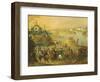 View of Warsaw with the Vistula River, Poland 19th Century-Claude Joseph Vernet-Framed Giclee Print