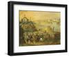 View of Warsaw with the Vistula River, Poland 19th Century-Claude Joseph Vernet-Framed Giclee Print