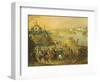 View of Warsaw with the Vistula River, Poland 19th Century-Claude Joseph Vernet-Framed Giclee Print