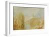 View of Warwick Castle-J M W Turner-Framed Giclee Print