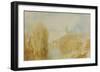 View of Warwick Castle-J M W Turner-Framed Giclee Print