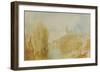 View of Warwick Castle-J M W Turner-Framed Giclee Print