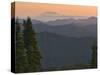 View of Washington Cascade Mountain Ranges, Washington State, USA-Janis Miglavs-Stretched Canvas