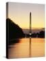 View of Washington Monument, Washington DC, USA-Walter Bibikow-Stretched Canvas