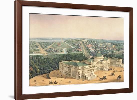 View of Washington, Pub. by E. Sachse & Co., 1852-null-Framed Giclee Print