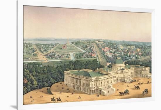 View of Washington, Pub. by E. Sachse & Co., 1852-null-Framed Giclee Print