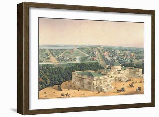 View of Washington, Pub. by E. Sachse & Co., 1852-null-Framed Giclee Print