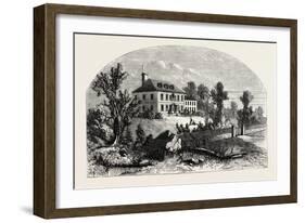 View of Washington's Quarters at Morristown, USA, 1870s-null-Framed Giclee Print