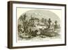 View of Washington's Quarters at Morristown-null-Framed Premium Giclee Print