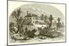 View of Washington's Quarters at Morristown-null-Mounted Giclee Print