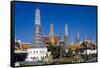 View of Wat Phra Kaeo, Grand Palace, Bangkok, Thailand-Dallas and John Heaton-Framed Stretched Canvas