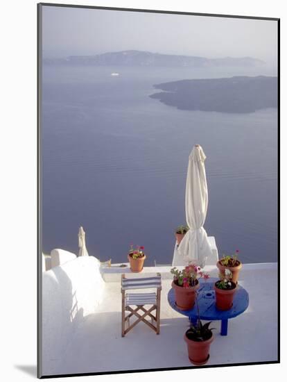 View of Water, Santorini, Greece-Connie Ricca-Mounted Photographic Print