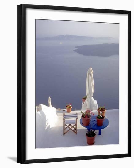 View of Water, Santorini, Greece-Connie Ricca-Framed Photographic Print