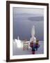 View of Water, Santorini, Greece-Connie Ricca-Framed Photographic Print