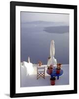 View of Water, Santorini, Greece-Connie Ricca-Framed Photographic Print