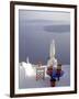 View of Water, Santorini, Greece-Connie Ricca-Framed Photographic Print