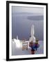 View of Water, Santorini, Greece-Connie Ricca-Framed Photographic Print