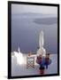 View of Water, Santorini, Greece-Connie Ricca-Framed Photographic Print