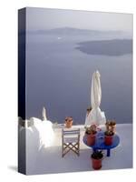 View of Water, Santorini, Greece-Connie Ricca-Stretched Canvas